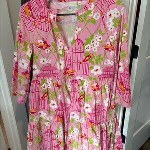 Spartina 449 Pink and Green Floral Top